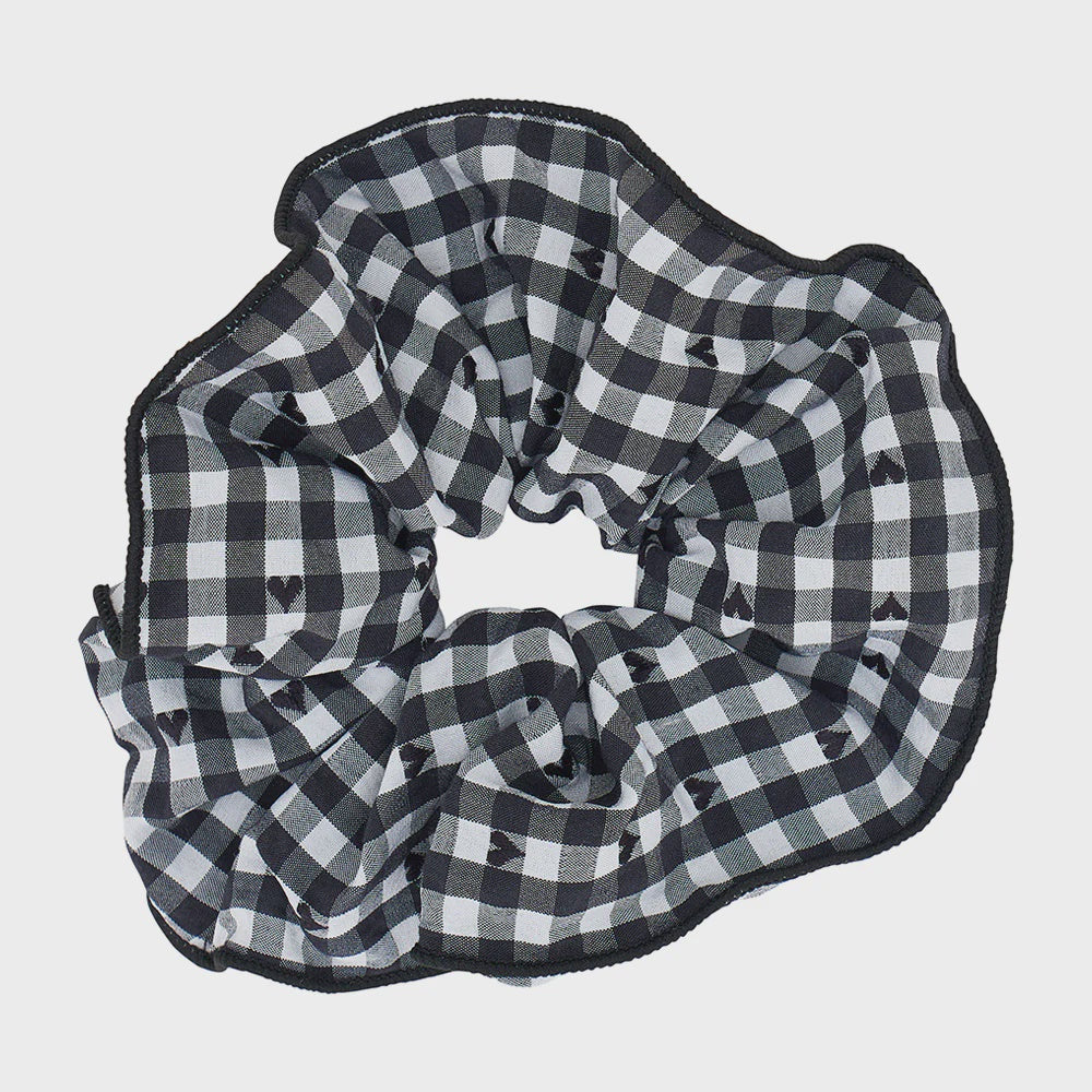 Annabel Trends Tamed Scrunchie - Black Gingham