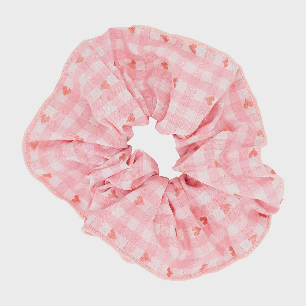 Annabel Trends Tamed Scrunchie - Pink Gingham