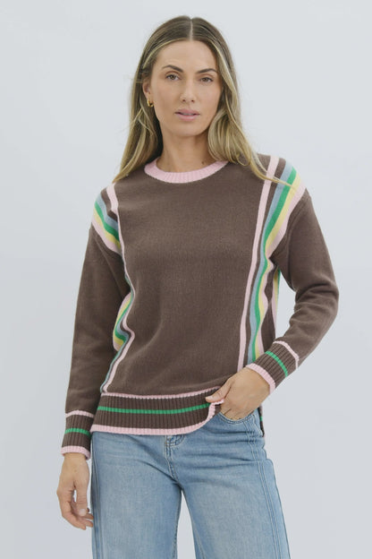 Tatum Retro Stripe Knit