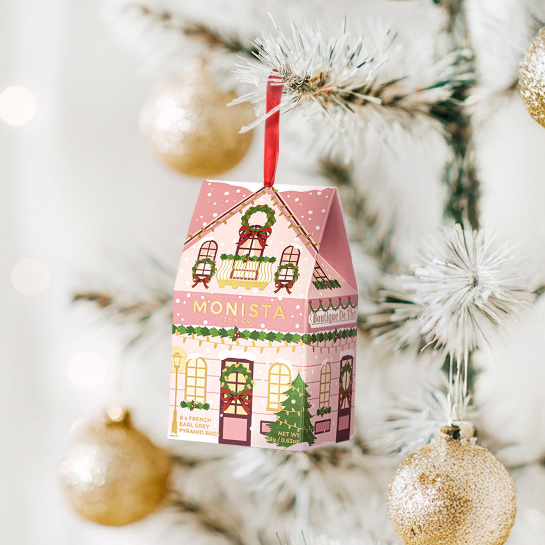 Christmas Hanging Tea House