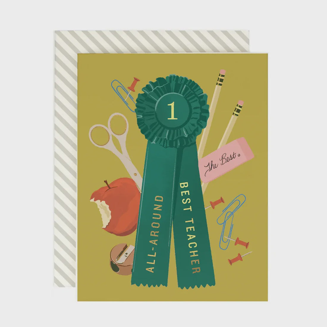 Teacher Ribbon Greeting Card