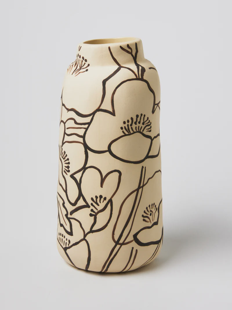 Tender Poppy Tall Vase