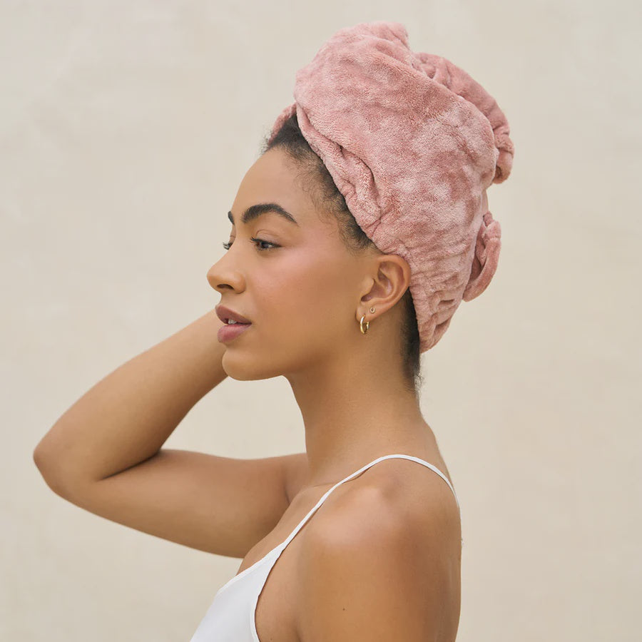 Terracotta Plush Microfibre Hair Turban