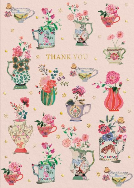 Thank You Vases Greeting Card