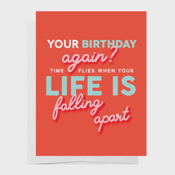 Time Flies Birthday Greeting Card