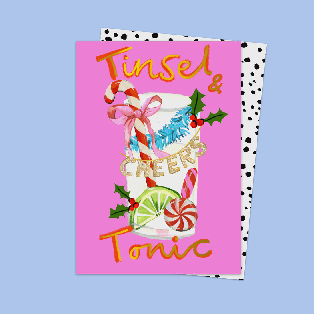 Tinsel & Tonic Christmas Greeting Card