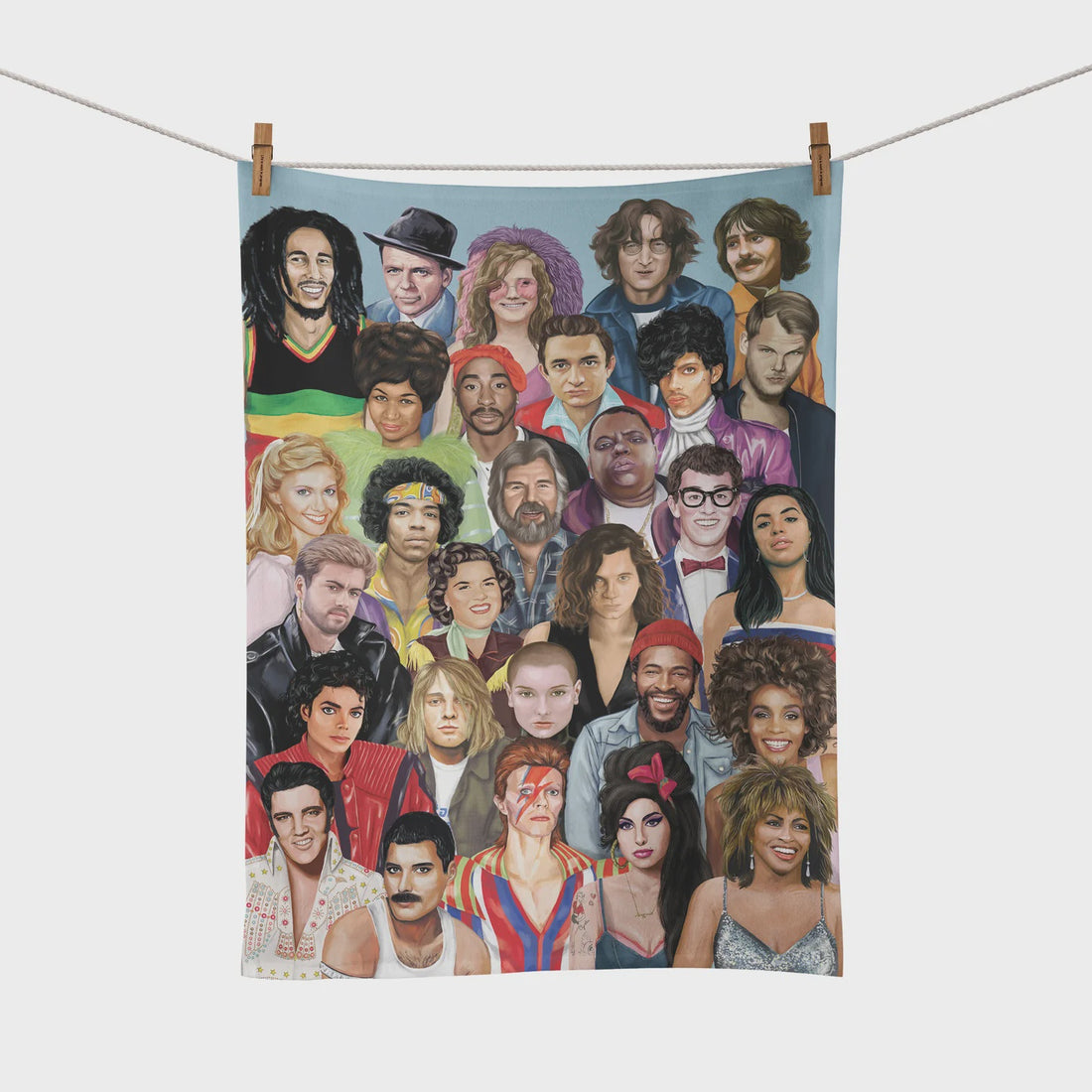 Tribute Artists Music Edition Tea Towel