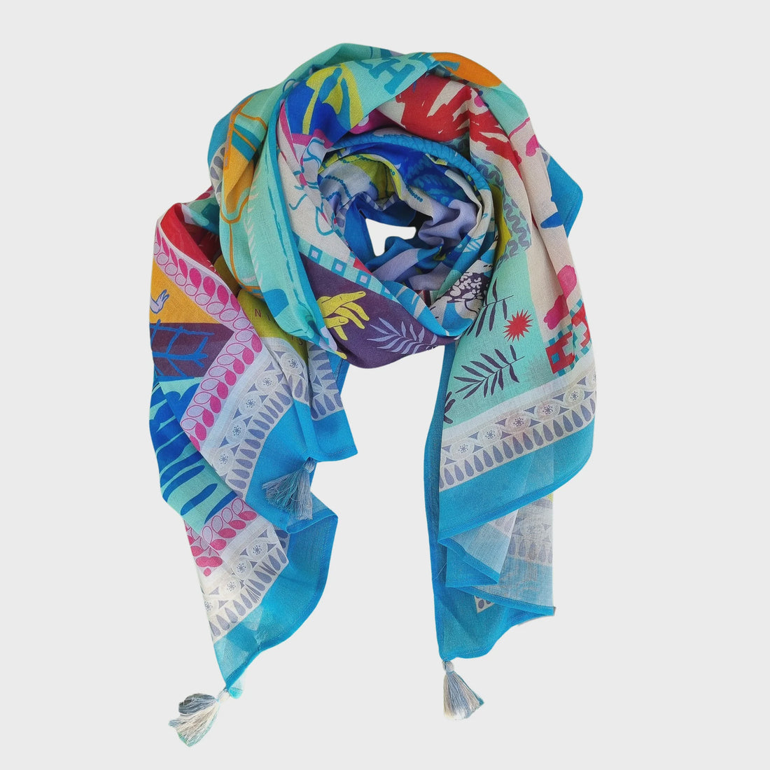 Tropicana Scarf - Blue