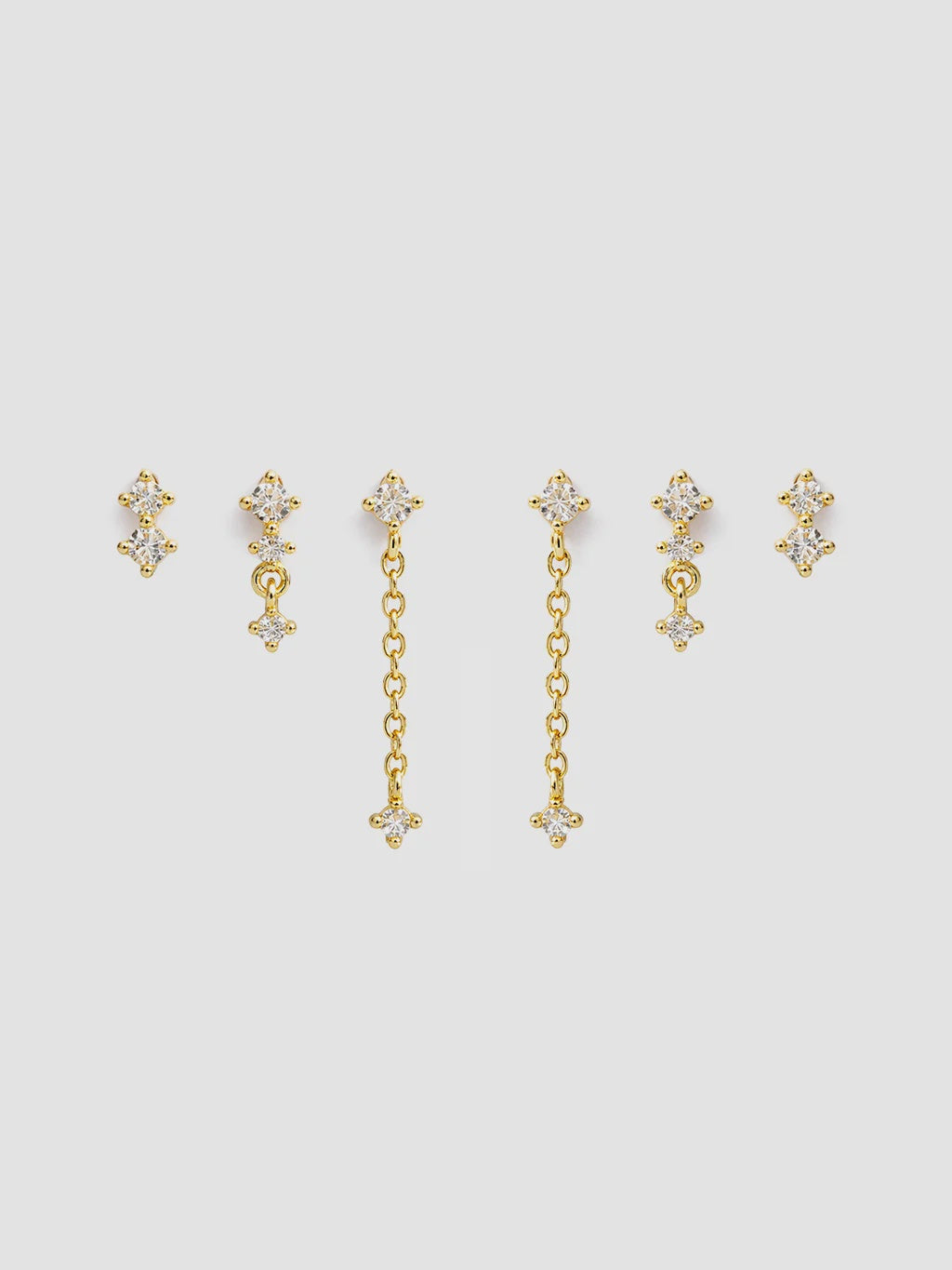 True Romantics Gold Stacker Earring Set