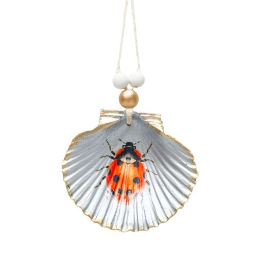 Ladybug Shell Hanging Ornament