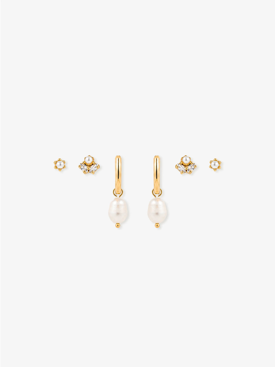 Venus Gold Stacker Earring Set