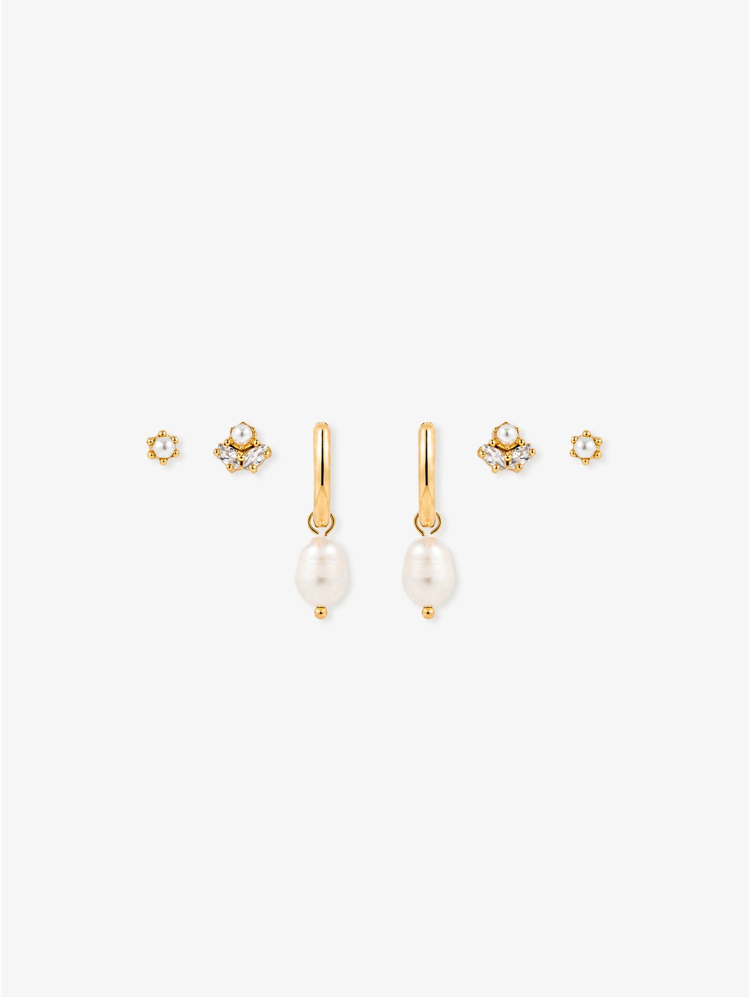 Venus Gold Stacker Earring Set