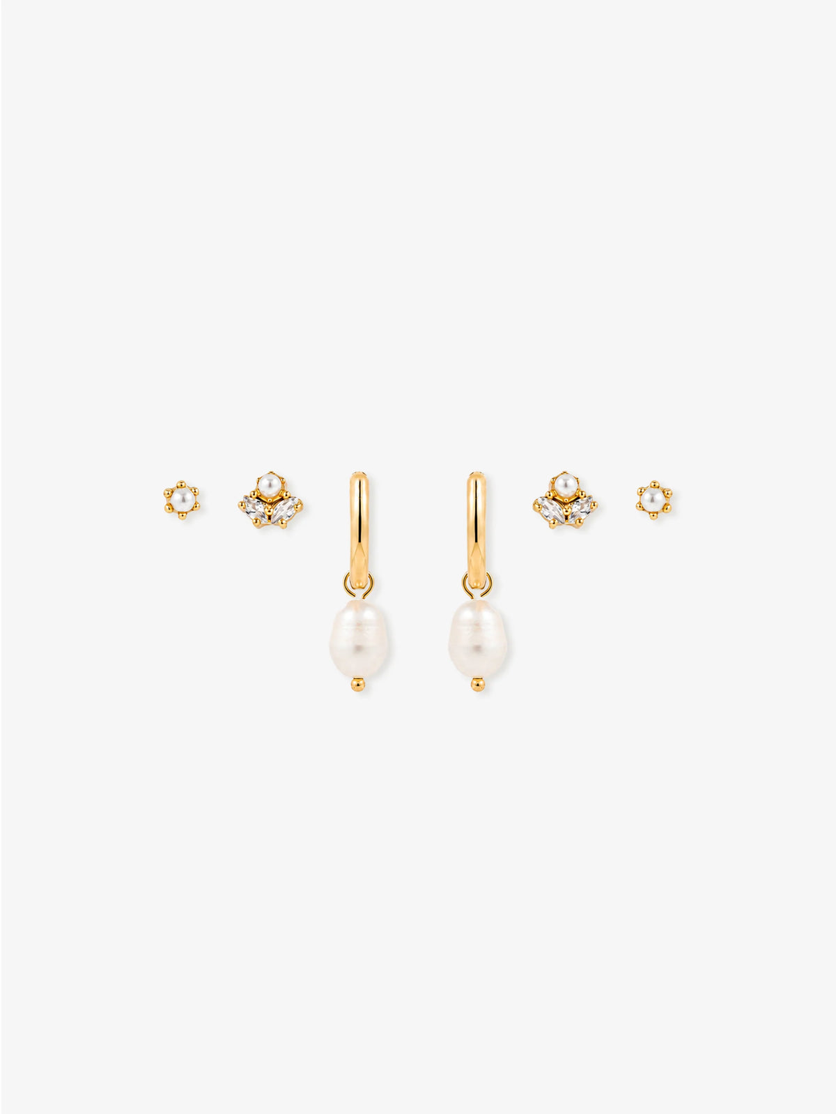 Venus Gold Stacker Earring Set