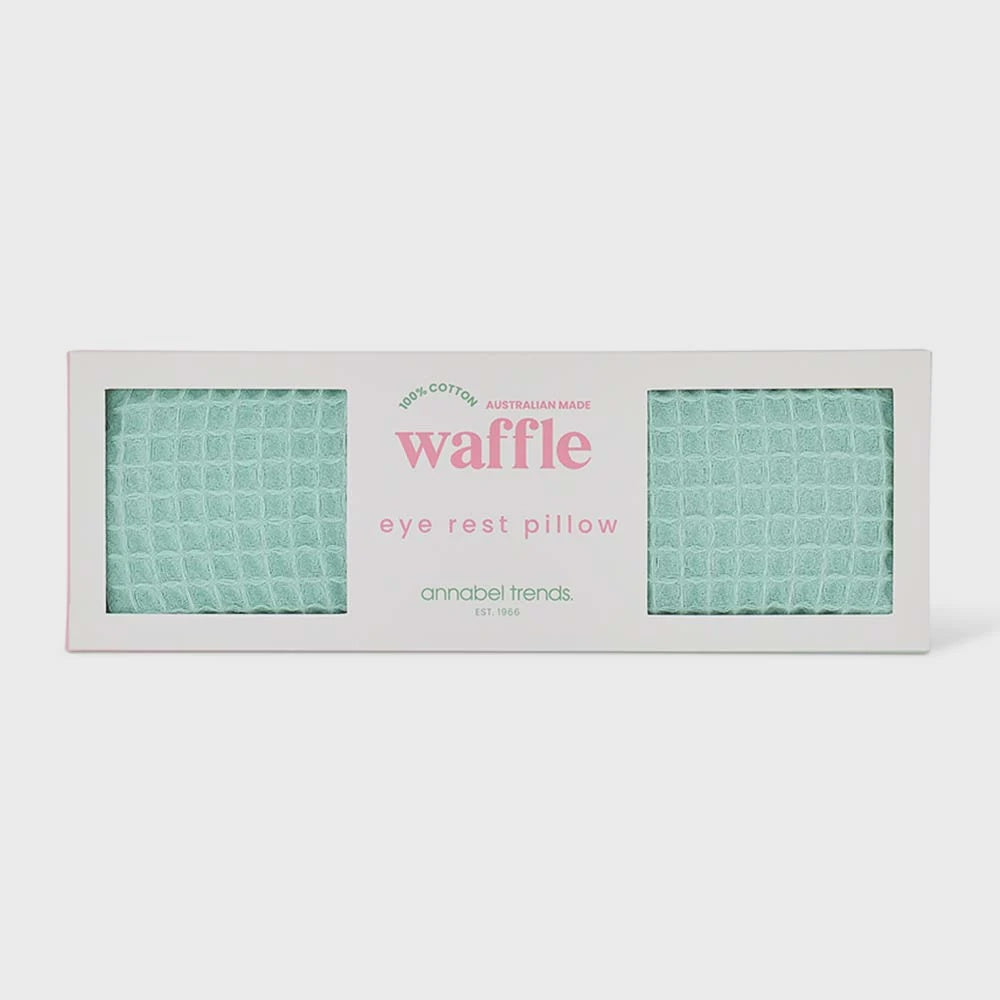 Eye Rest Pillow - Waffle Cotton Mint