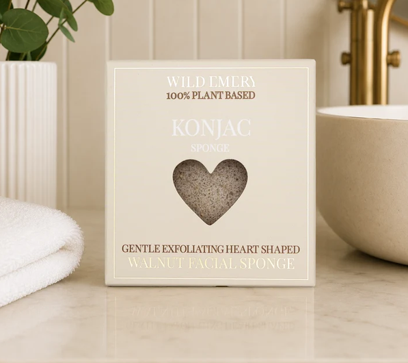 Konjac Facial Sponge - Walnut