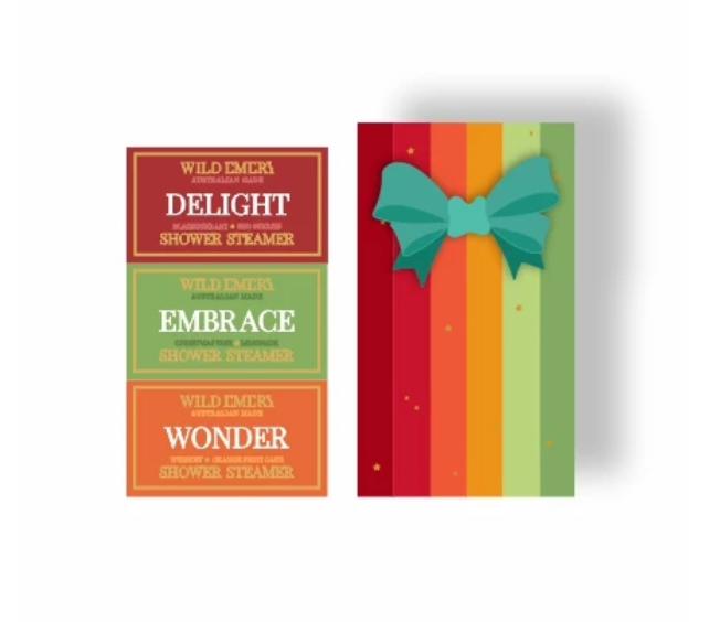 Warm &amp; Bright Shower Steamer Three Pack Gift Set