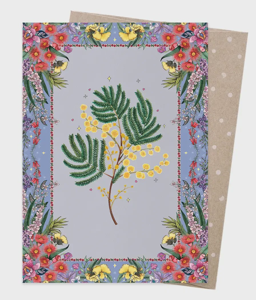Wattle Wish Greeting Card