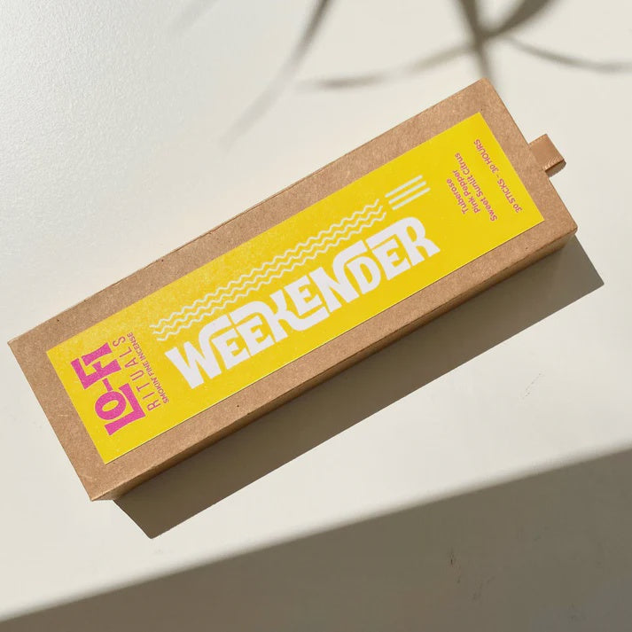 WEEKENDER | Sunlit Citrus, Pink Pepper, Tuberose | 30 Incense Sticks