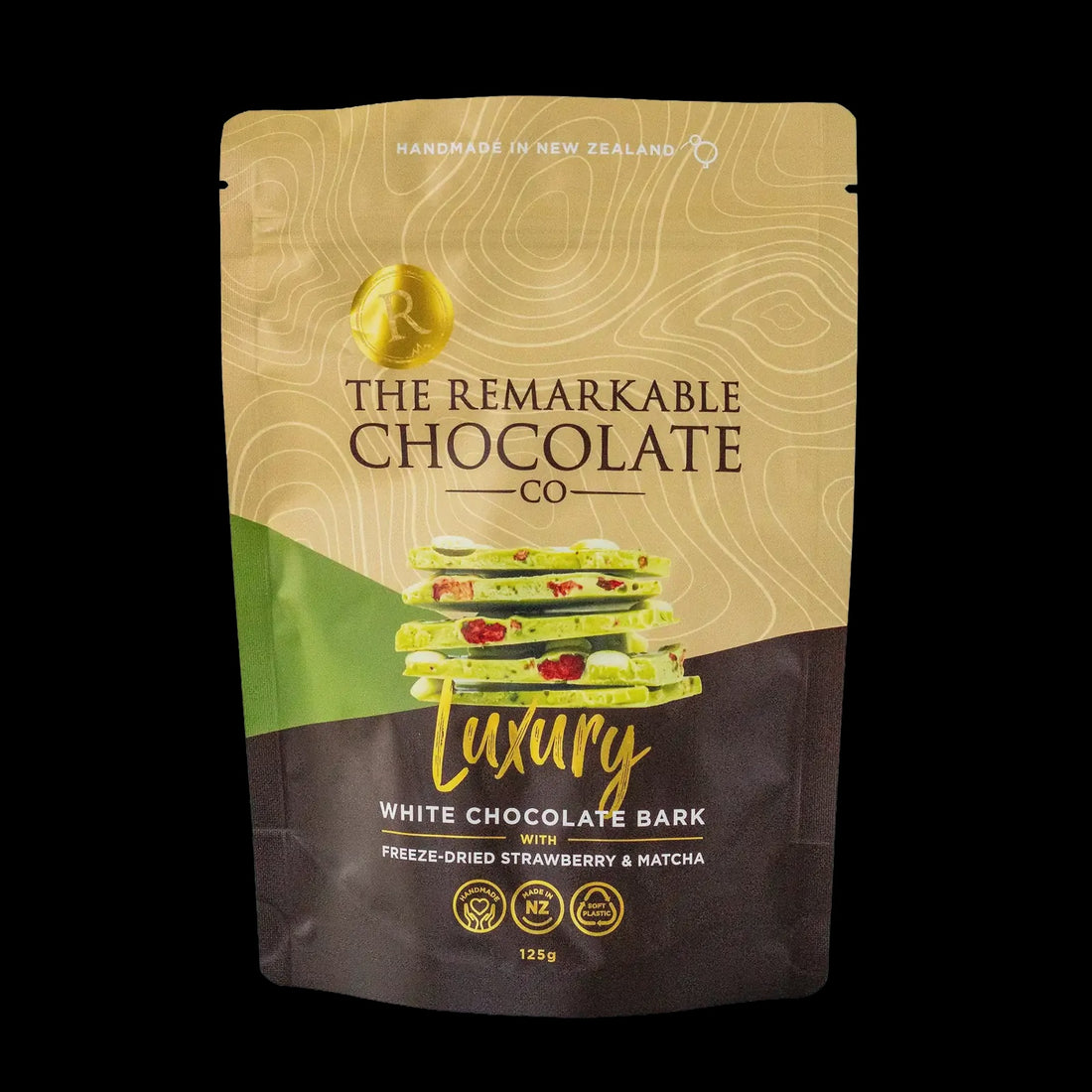 Remarkable Chocolate Bark Strawberry Matcha Latte 125g