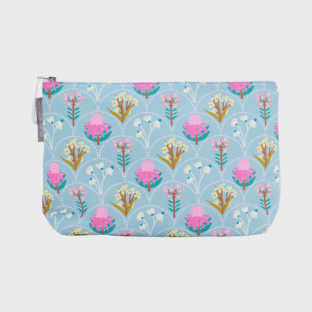 Cotton Cosmetic Bag Large - Wildflower