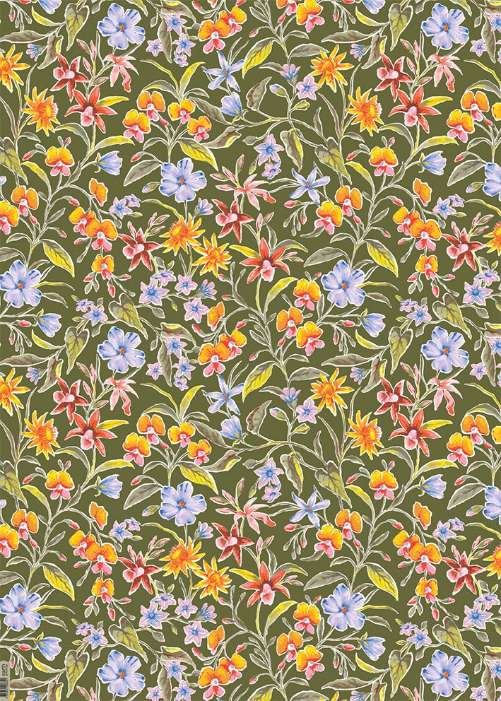 Earth Greetings Wrapping Paper - Wildflower Wander