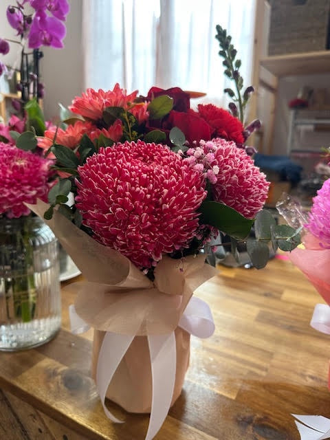 Wrapped Vase Arrangement