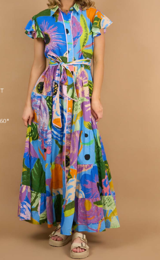 Zelda Dress in Summer Bright