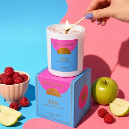 ZOI - Celebration | Raspberry Apple Martini Crystal Candle