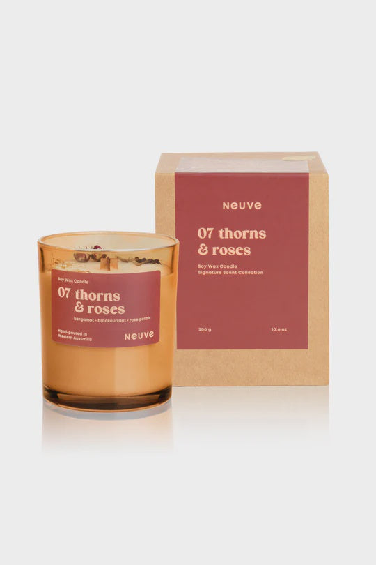 Thorns &amp; Roses Soy Candle