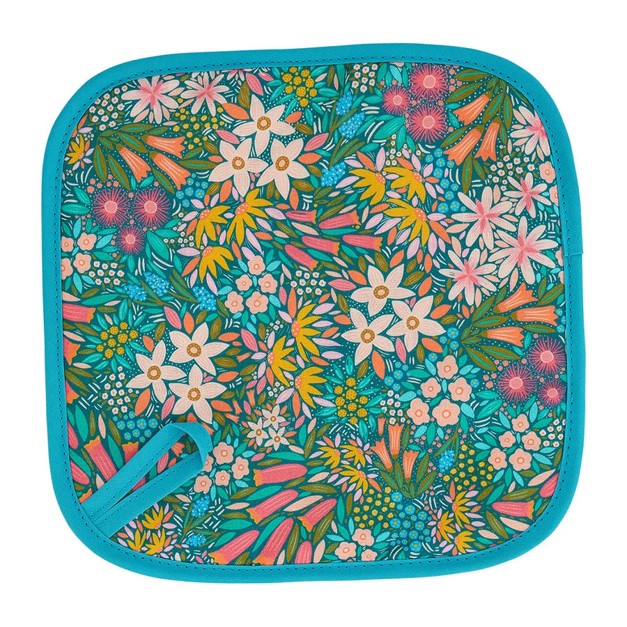 Cotton Pot Holder - Field of Flowers