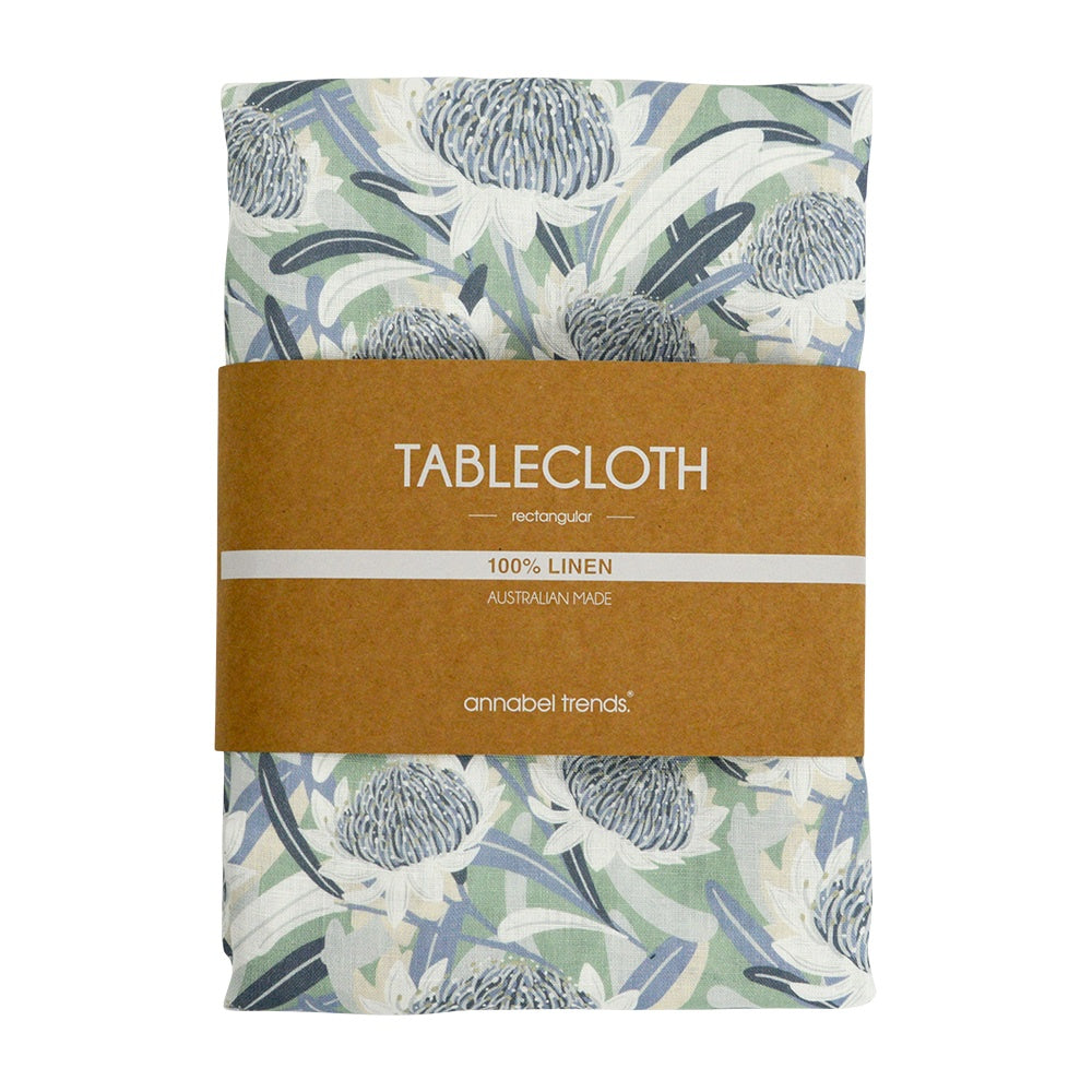 Tablecloth – Linen – Waratah Blue