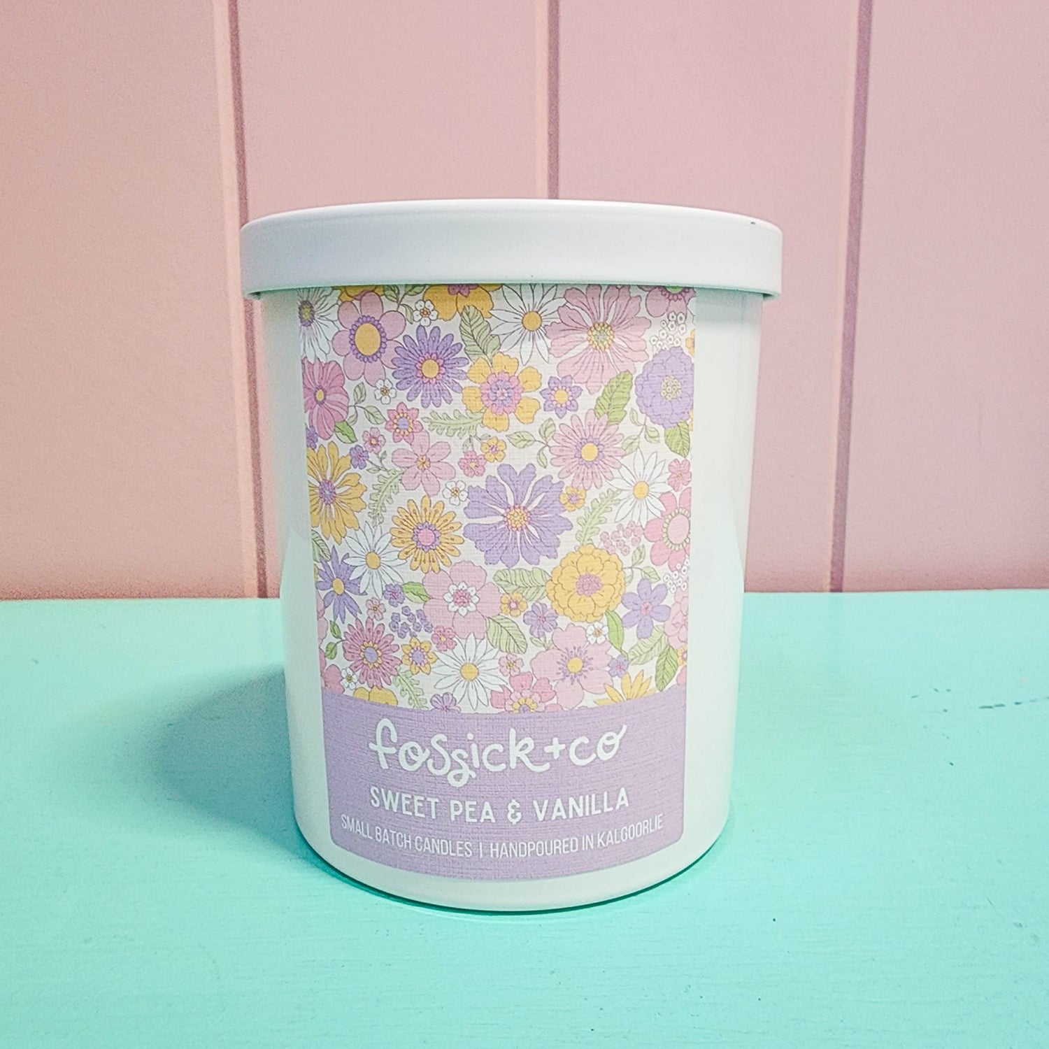 Sweetpea &amp; Vanilla Tumbler Soy Candle