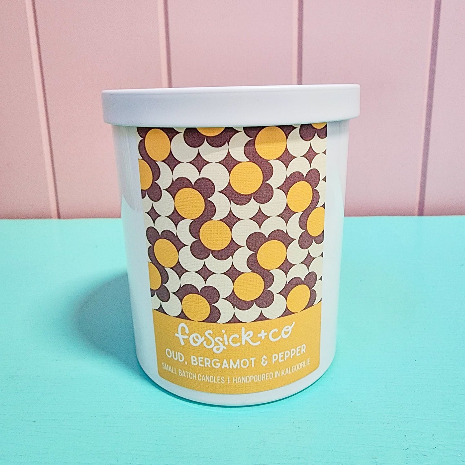 Oud, Bergamot &amp; Pepper Tumbler Soy Candle