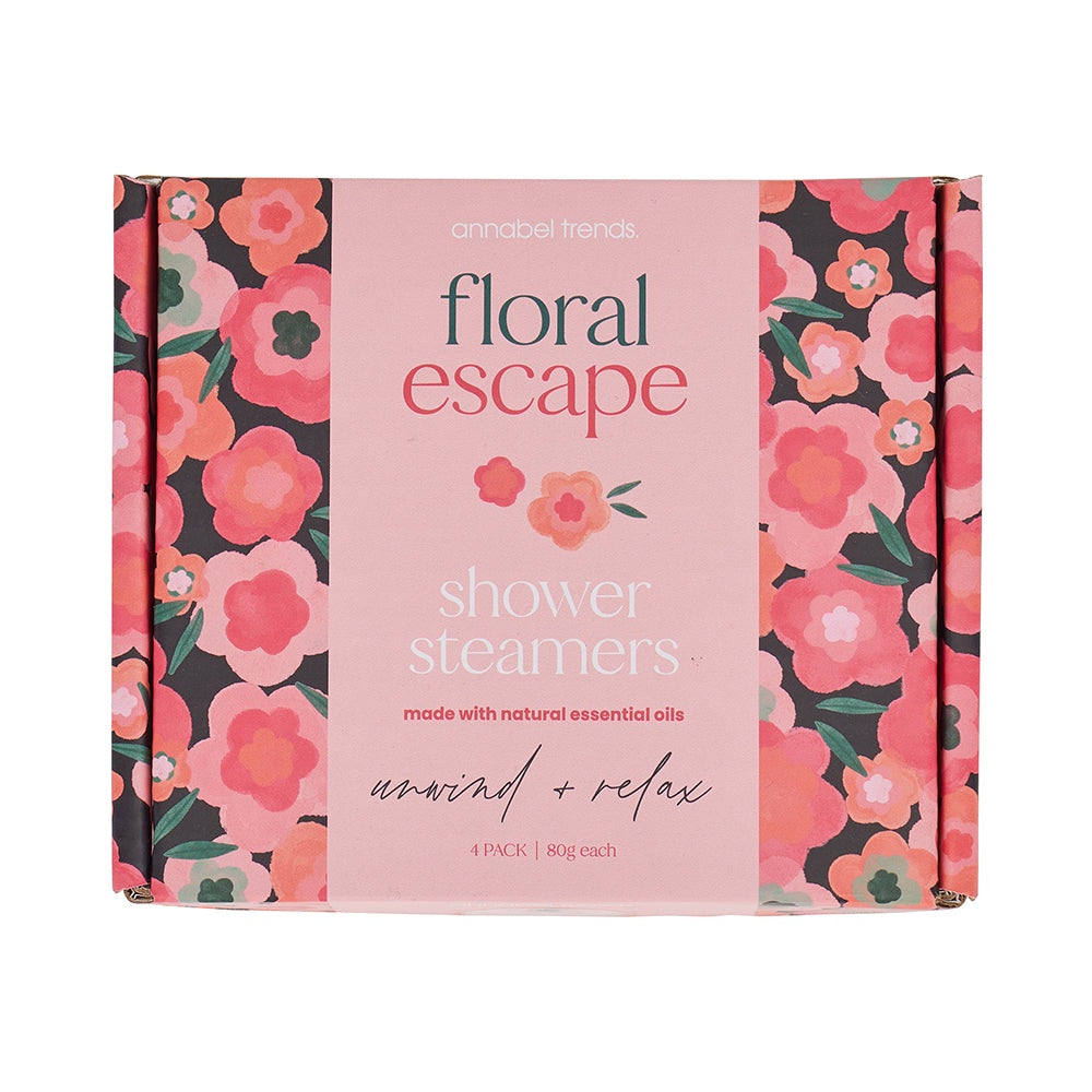 Floral Escape 4 Piece Shower Steamer Box
