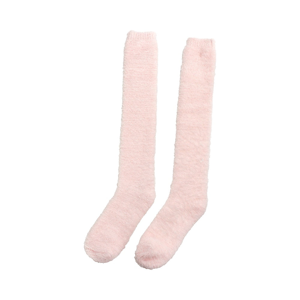 Fuzzy Bed Socks - Pink Petal