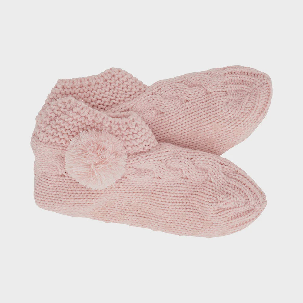 Slouchy Slippers - Pink Quartz