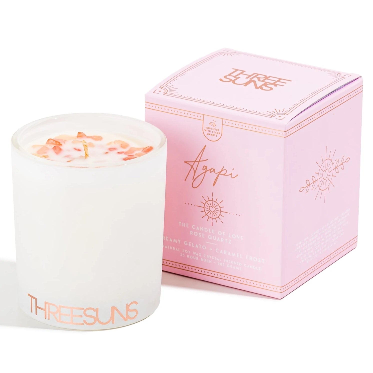 Three Suns Crystal Candle A&