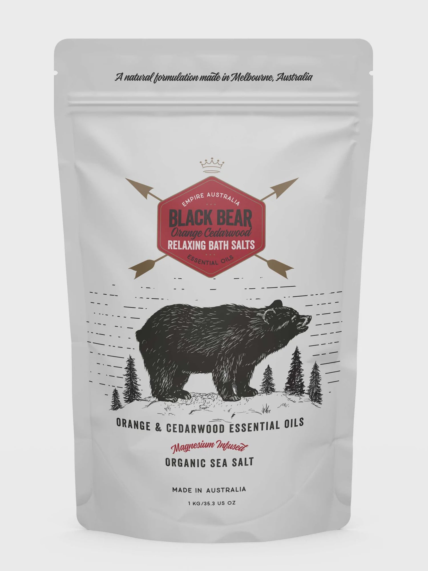 Black Bear Orange &amp; Cedarwood Bath Salts 1 Kilo
