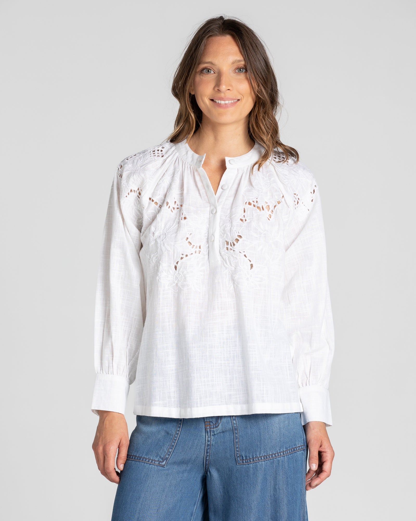 Nyah Embroidered Top – Fossick & Co