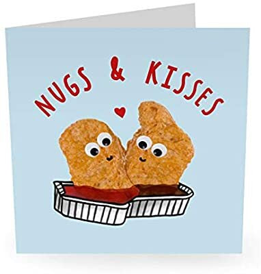 Nugs And Kisses Ketchup Greeting Card