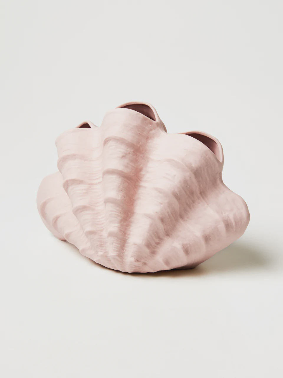 Clamshell Vase - Pink Salt