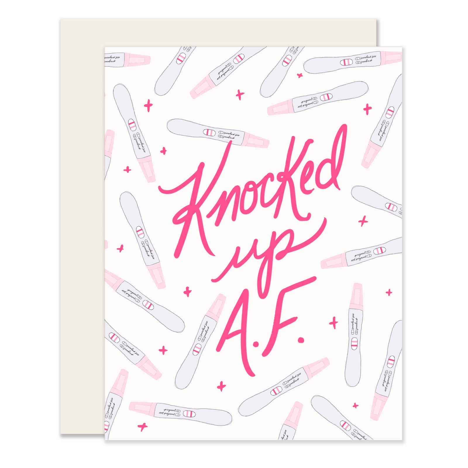 Knocked Up AF Greeting Card