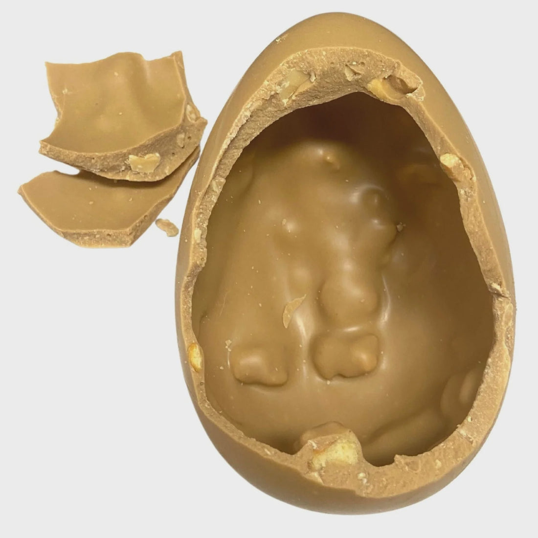 Caramel Peanut Crunch Easter Egg
