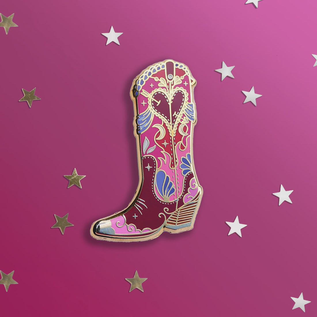 Cosmic Cowgirl Boot Pin