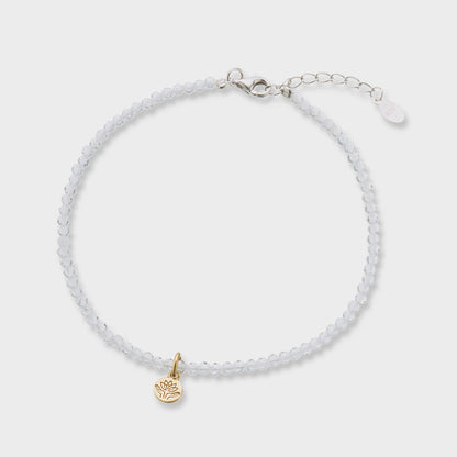 Crystal Quartz celestial gem bracelet