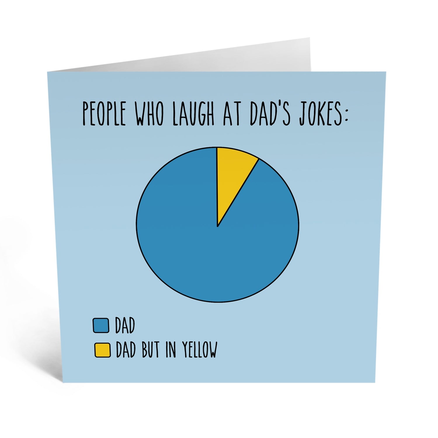 Dad Jokes Pie Chart Greeting Card