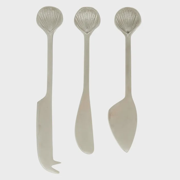 Deauville Silver Cheese Knives Set of 3