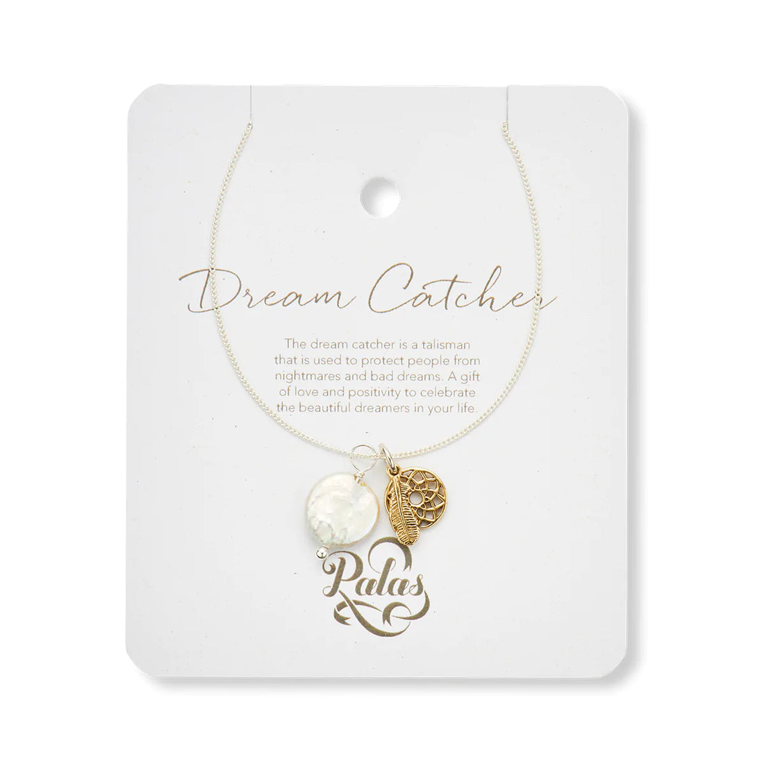 Pearl Amulet Necklace Dream Catcher