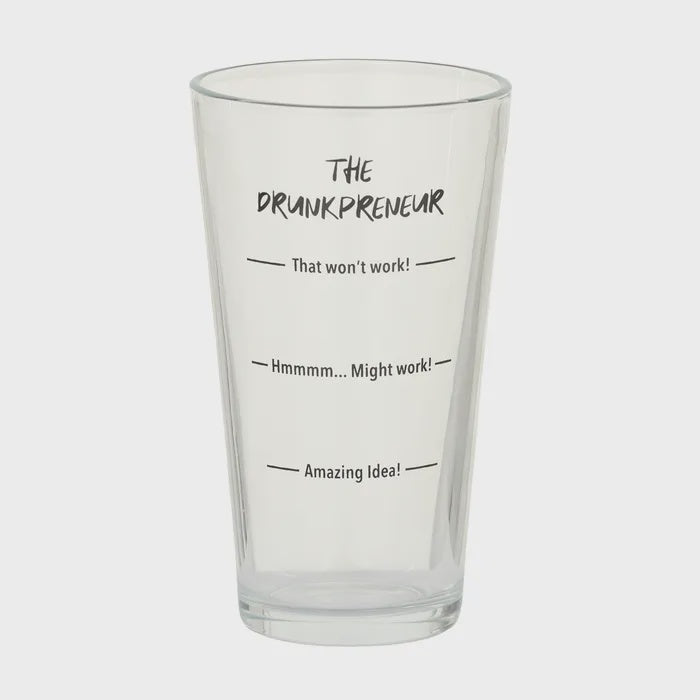 Drunkpreneur Novelty Beer Glass