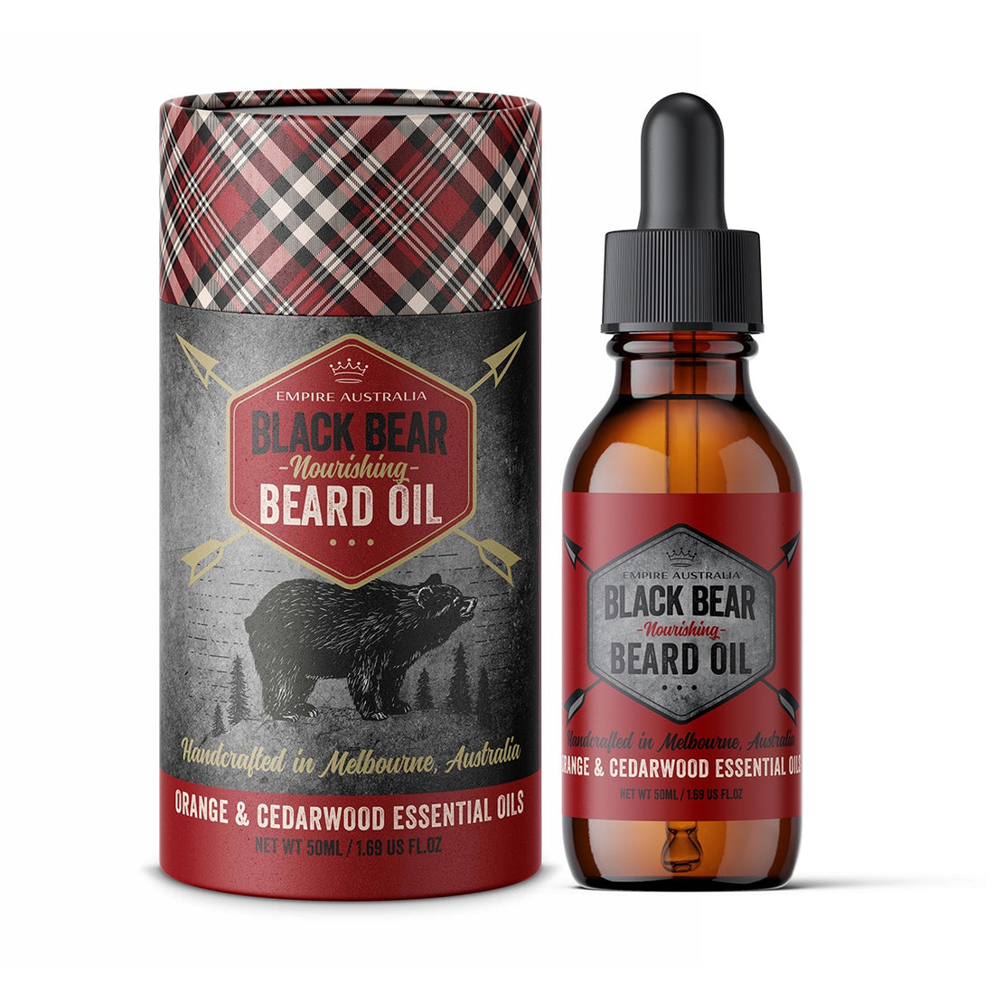Black Bear Orange &amp; Cedarwood Beard Oil 50ml
